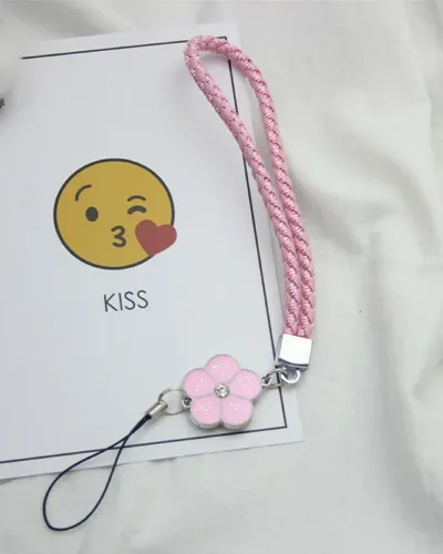 Beautiful flower charm mobile chain