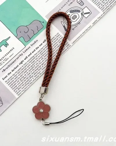 Beautiful flower charm mobile chain