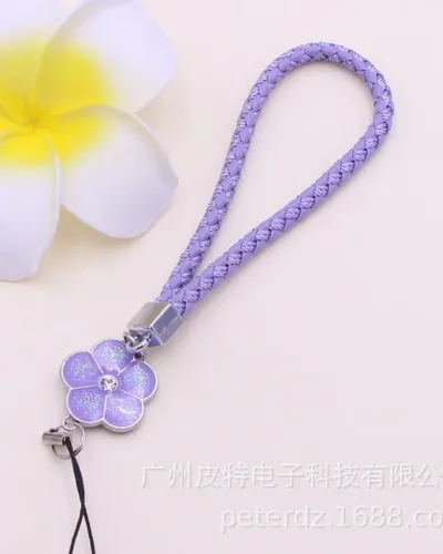 Beautiful flower charm mobile chain