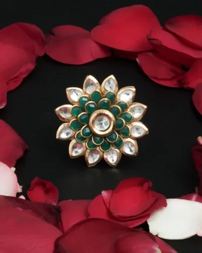 Traditional green pachi ring