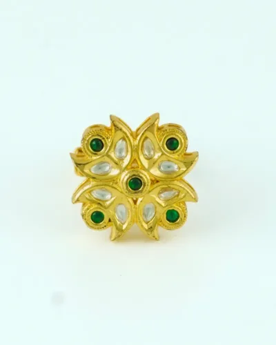 traditional kundan ring give royal and elegant touch to your look