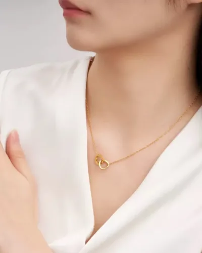 dual heart design anti tarnish most demanding trendy chain