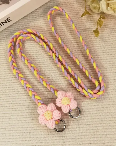 Beautiful vibrant woven phone sling