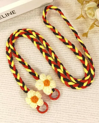 Beautiful vibrant woven phone sling