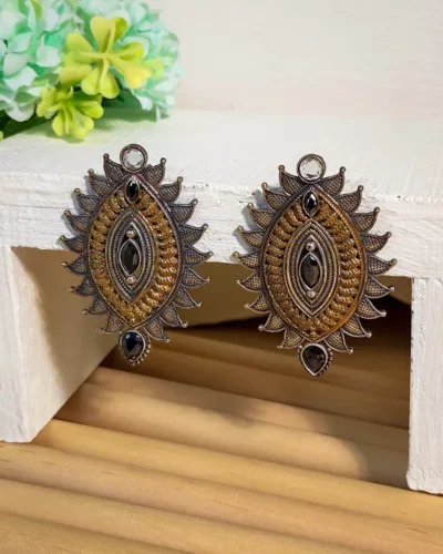 Vintage Oxidized Earrings Ethnic Style
