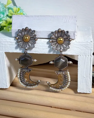 Traditional Oxidized Jhumki for Women