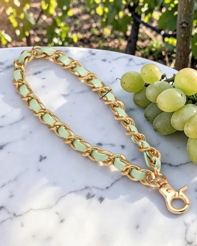 Green Phone Chain Charm Strap Fashion Mobile Accessory