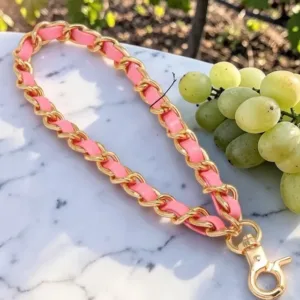 Pink Phone Chain Charm Strap Cute Mobile Accessory