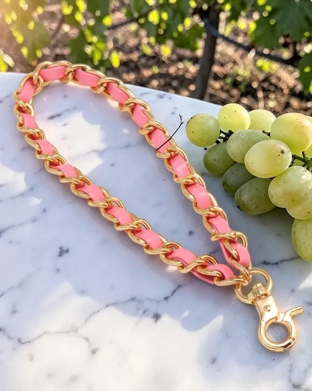 Pink Phone Chain Charm Strap Cute Mobile Accessory