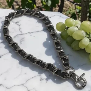 Silver Phone Chain Charm Strap Metal Mobile Accessory