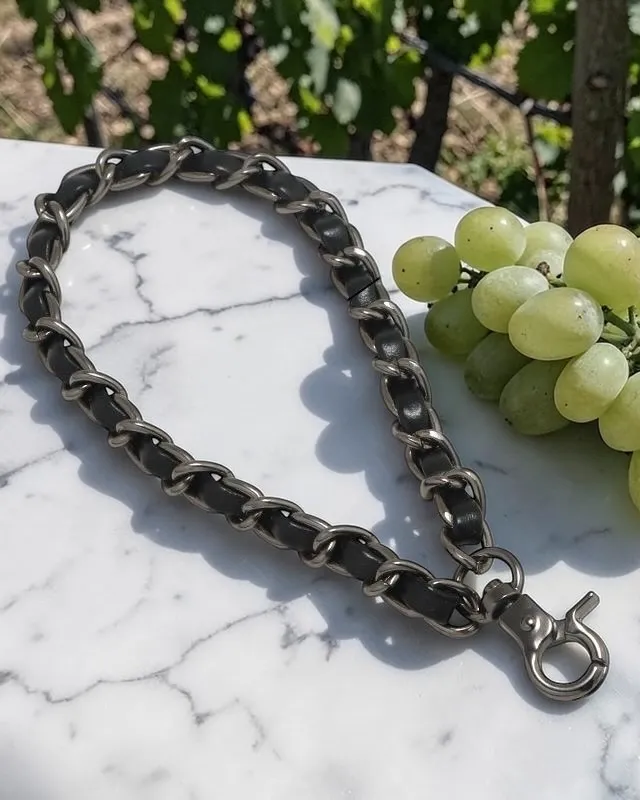 Silver Phone Chain Charm Strap Metal Mobile Accessory