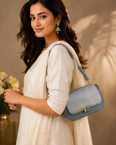 legant Textured Flap Shoulder Bag for Women | Premium PU Leather Handbag