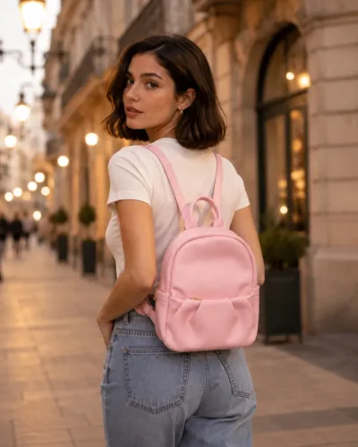 Stylish casual Backpack with Zipper & Front Pocket