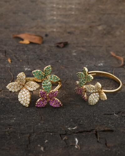 multicolor designer cute beautiful ring